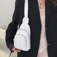 Corduroy Solid Color Crossbody Bag