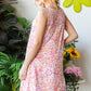 Heimish Full Size Floral V-Neck Tank Dress with Pockets