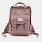 Himawari Contrast Waterproof Nylon Backpack Bag