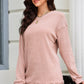 Round Neck Dropped Shoulder Sweatshirt