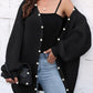 Open Front Long Sleeve Cardigan