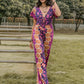 Tied V-Neck Short Sleeve Jumpsuit