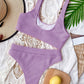Scoop Neck Wide Strap Two-Piece Swim Set