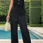 Beautiful Bea Tied Pocketed Spaghetti Strap Overalls