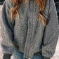 Pocketed Zip Up Baseball Collar Jacket