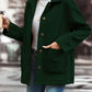 Pocketed Collared Neck Button Up Jacket