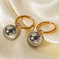 18K Gold-Plated Copper Ball Drop Earrings