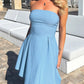 Devine Bow Back Tube Mini Dress