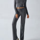 Devine Round Neck Long Sleeve Top and Drawstring Pants Set