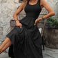 FULL SIZE Smocked Scoop Neck Sleeveless Tank Dress