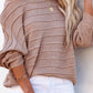 Round Neck Long Sleeve Knit Top