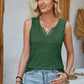 Full Size Heathered Notched Wide Strap Tank