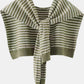 Striped Contrast Knit Wrap