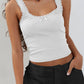 Lace Detail Square Neck Tank