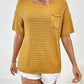 Round Neck Half Sleeve Knit Top
