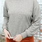 Round Neck Dropped Shoulder Sweatshirt