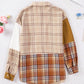Plaid Button Up Long Sleeve Shacket