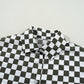 Checkered Collared Neck Long Sleeve Shirt