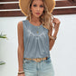 Ruched Round Neck Tank