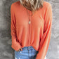V-Neck Drop Shoulder Knit Top