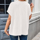 Lovelet Round Neck Short Sleeve Rib T-Shirt