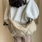 Quilted Polyester Crossbody Bag