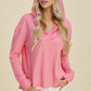 Double Take Full Size High-Low Dropped Shoulder Long Sleeve Hoodie