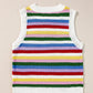 Contrast Round Neck Sweater Vest