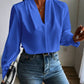 V Neck Long Sleeve Top