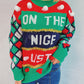Pom-Pom Contrast Round Neck Long Sleeve Sweater