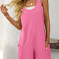 Mandy Pocketed Racerback Wide Strap Romper