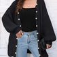 Open Front Long Sleeve Cardigan