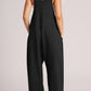 Wide Strap Jumpsuit with Pockets