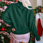 Double Take Full Size Turtleneck Long Sleeve Sweater