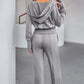 Full Size Dropped Shoulder Hoodie and Drawstring Pants Active Set