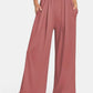 Elastic Waist Wide Leg Pants