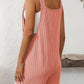 Mandy Texture Adjustable Strap Overalls with Pockets
