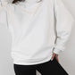 Round Neck Dropped Shoulder Long Sleeve Sweatshirt