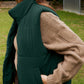 Zip Up Turtleneck Vest Coat