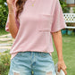 Full Size Round Neck Half Sleeve T-Shirt