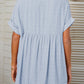 Mandy Side Slit Notched Short Sleeve Blouse