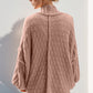 Double Take Full Size Open Front Long Sleeve Cardigan