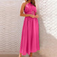 Full Size Single Shoulder Midi Dress