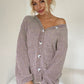 Pocketed V-Neck Button Up Cardigan