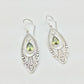 Alloy Rhinestone Cutout Earrings