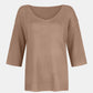 V-Neck Three-Quarter Sleeve Knit Top