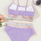 SoChic Scoop Neck Spaghetti Strap Bikini Set