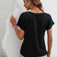 Full Size Asymmetric Hem Round Neck T-Shirt