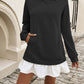 Devine Ruffle Hem Long Sleeve Mini Dress