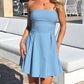 Devine Bow Back Tube Mini Dress